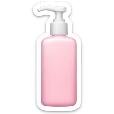 Light pink lotion bottle sticker