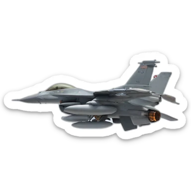John Cena flying an f-16 sticker