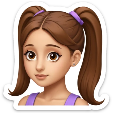ariana grande ponytail sticker