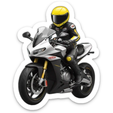 Supersport motorbiker sticker
