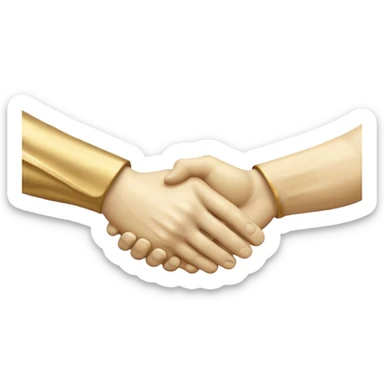 a greek statue of a handshake sticker