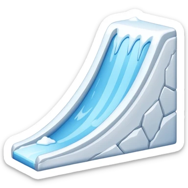 snow slope kicker sticker