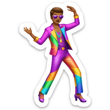 Disco dancing sticker