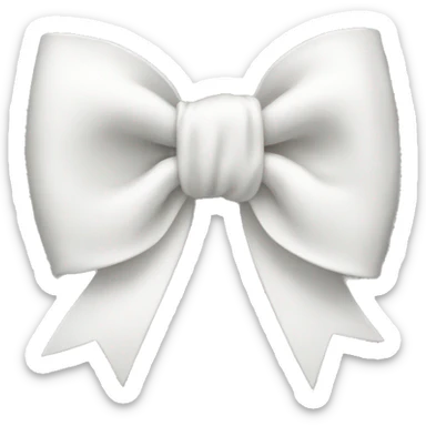 white bow sticker
