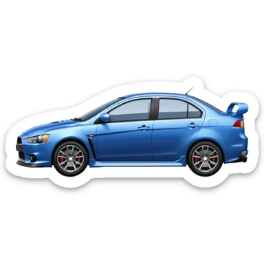 Mitsubishi lancer 10 sticker