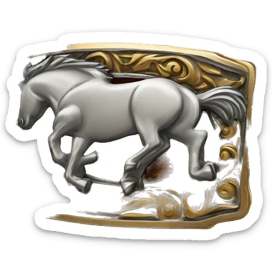 rodeo belt buckle  sticker