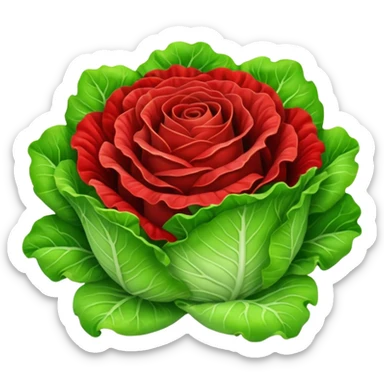 Lolla Rossa lettuce sticker