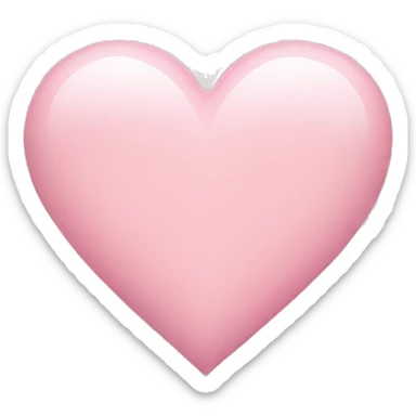 Light pink heart  sticker