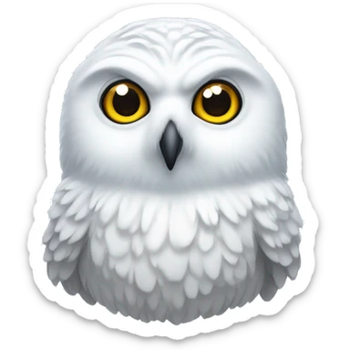 Snowy owl sticker