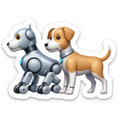 @dog dog dog dog play robotic sticker
