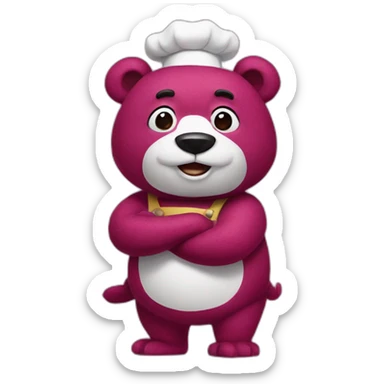 lotso bearchef sticker