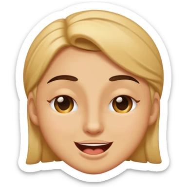 Very weird seductive wink making it wink  sticker