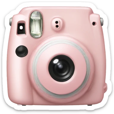 Light pink instax in bow sticker