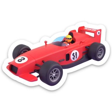 red race car sticker