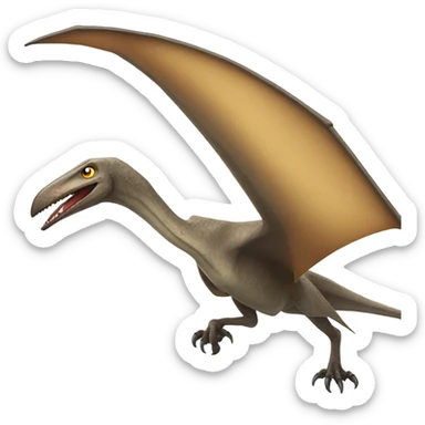 flying realistic pterodactyl sticker