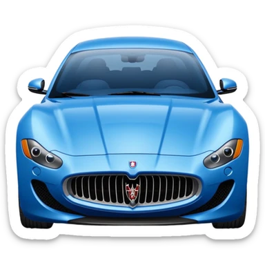 Blue Maserati sticker