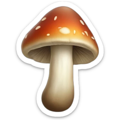 Disgusting mushroom sticker