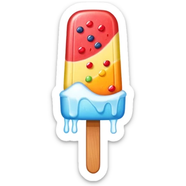 Popsicle: colorful sticker