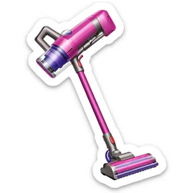 pink dyson cordless vacuum sleek sticker