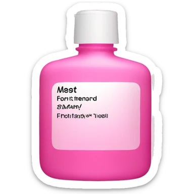 Skincare bottle pink  sticker