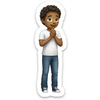 boy proposing a girl sticker