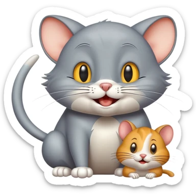Tom and jerry sticker