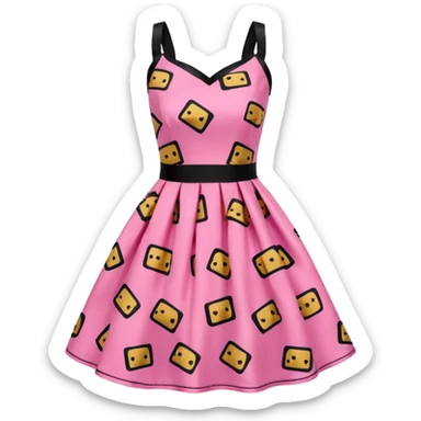 BETSEY JOHNSON STYLE SPAM print dress sticker