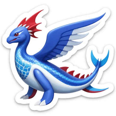 Lugia-Salamence-Kyogre-Latios-fusion-creature (full body) sticker
