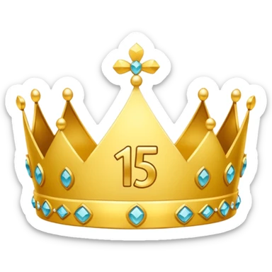 anillo de cumpleañera de 15 años y que tenga los 15 en el medio y que fuera una diadema sticker