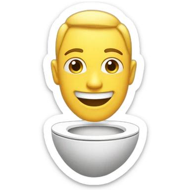 smiling-toilet-full sticker