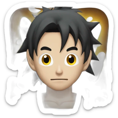 San goku déguisé en itachi sticker