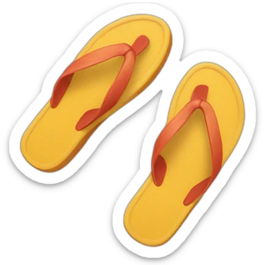 hand holding a flip flop sticker