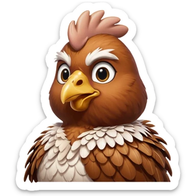 Fais moi une poule entrain de triple edit sur fortnite sticker