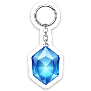 Crystal key chain – small gem or crystal charm. sticker