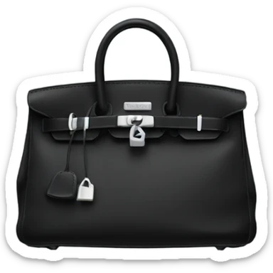Birkin black bag  sticker
