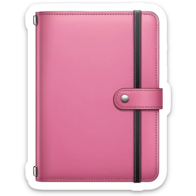 girly pink notebook planer not childish sticker