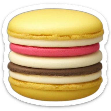 king Macaron sticker