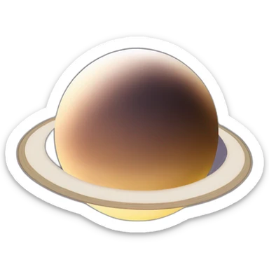 Saturn choca con el sol sticker
