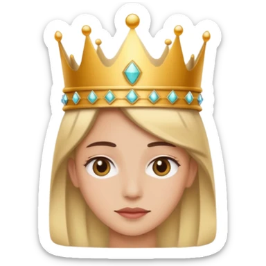 with crown please sticker