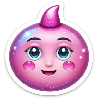 pink sparkles emoji sticker