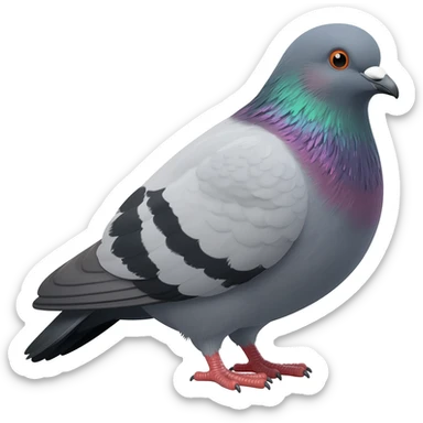 Hungry pigeon sticker