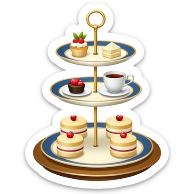 afternoon tea stand sticker