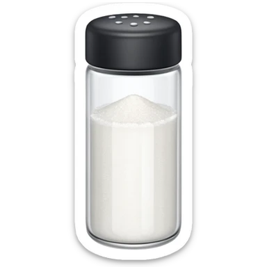 a full salt shaker  sticker