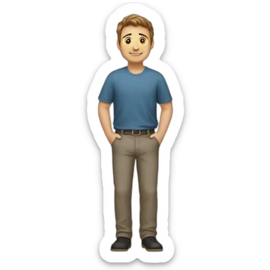 Un homme de très petite taille sticker