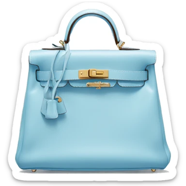 Light blue mini Hermes Kelly bag  sticker