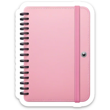 Light pink notebook sticker