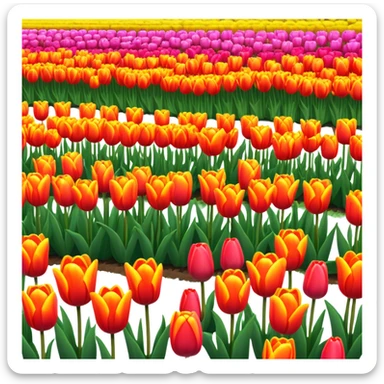 Tulips in Holland sticker