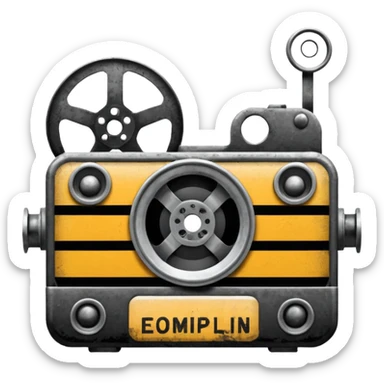 Grunge Film logo sticker