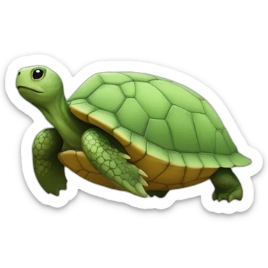 Tortue à grosse fesse sticker