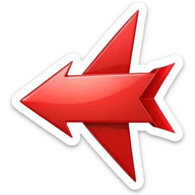 red arrow with heart sticker